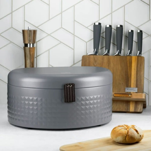 Chlebak Klausberg KB-7578 stalowy do przechowywania pieczywa w kuchni