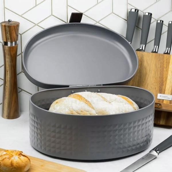 Chlebak Klausberg KB-7578 stalowy do przechowywania pieczywa w kuchni