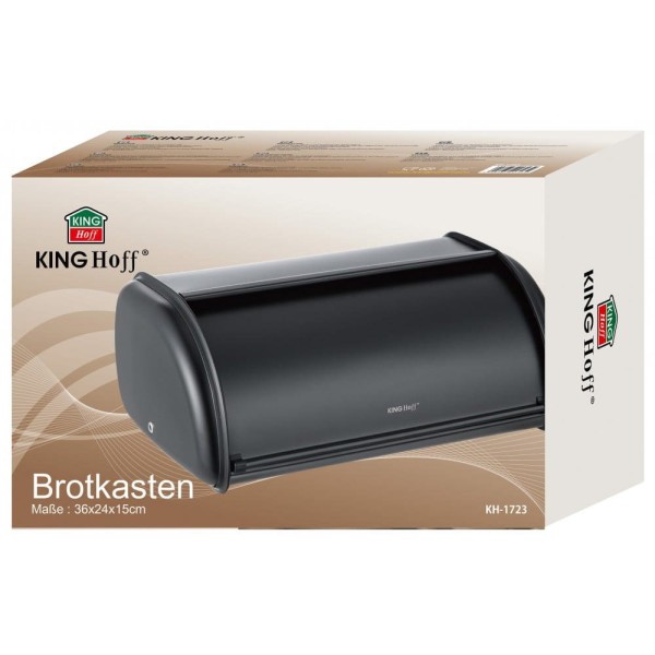 Chlebak Kinghoff KH-1723 stalowy 36 cm do przechowywania pieczywa