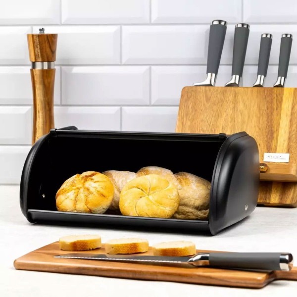 Chlebak Kinghoff KH-1723 stalowy 36 cm do przechowywania pieczywa