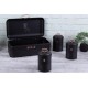 Chlebak Berlinger Haus Black Rose BH-6753 stalowy z 3 pojemnikami do przechowywania chleba