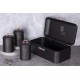 Chlebak Berlinger Haus Black Rose BH-6753 stalowy z 3 pojemnikami do przechowywania chleba