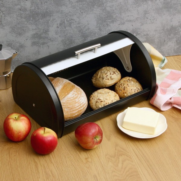 Хлебниця Brunbeste Diamond BB-2704 із сталевою кришкою для зберігання хліба дома Хлебниця Brunbeste Diamond BB-2704 із сталевою кришкою для зберігання хліба дома