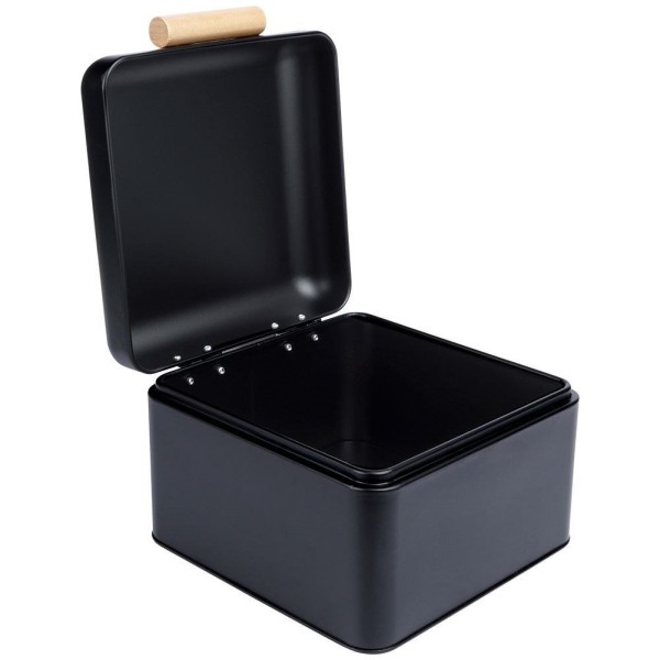 Chlebak metalowy, Excellent Houseware, 22×20×14 см, чорний, маленький, EXCELLENT HOUSEWARE 259213, для хліба та булочок