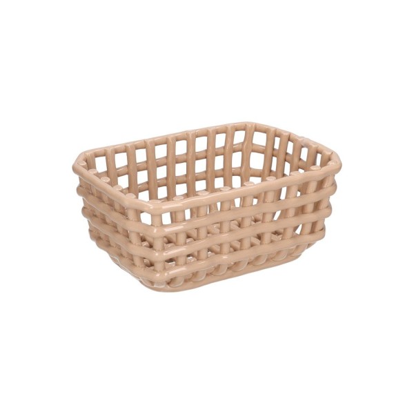 Koszyk na chleb Rituali Domestici Catturata beżowy 28x20x12,5 cm do przechowywania chleba