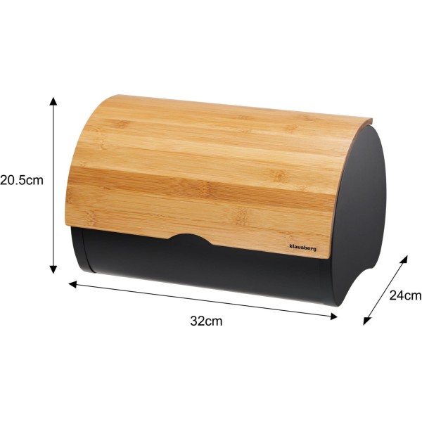 Chlebak Klausberg KB-7711 stalowy 32 cm pojemnik do przechowywania pieczywa