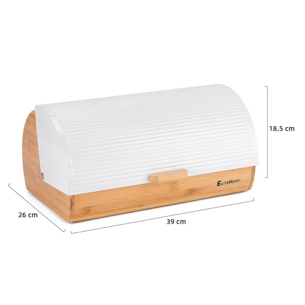 Chlebak bambusowy E-6046, pojemnik na pieczywo, do przechowywania w kuchni