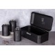 Chlebak Berlinger Haus Black Silver BH-6754 stalowy z 3 pojemnikami do przechowywania pieczywa