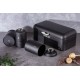 Chlebak Berlinger Haus Black Silver BH-6754 stalowy z 3 pojemnikami do przechowywania pieczywa