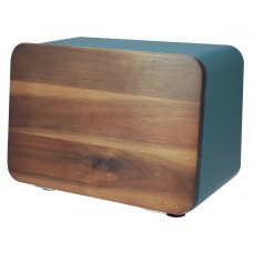 Хлібниця Husla 73939 зі сталлю корпусом та акентовою кришкою з акації для зберігання хліба