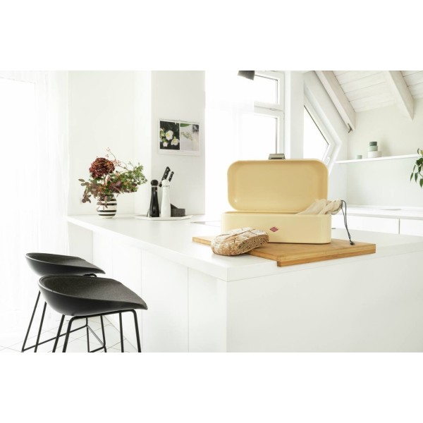 Хлібниця Wesco Grandy, срібна 420 мм — для зберігання хліба на кухні