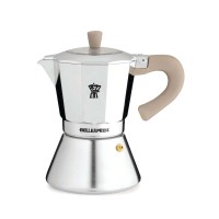 Kawiarka aluminiowa Pezzetti Bellexpress indukcyjna 6 filiżanek srebrna