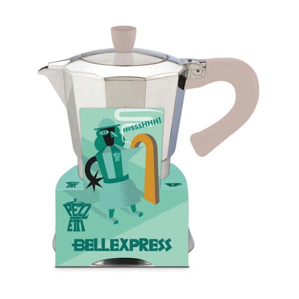 Kawiarka Pezzetti Bellexpress Aluminiowa Indukcyjna 6 Filiżanek Srebrna