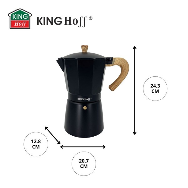 Kawiarka Kinghoff KH-1888 do espresso ciśnieniowa 600 ml na 12 filiżanek
