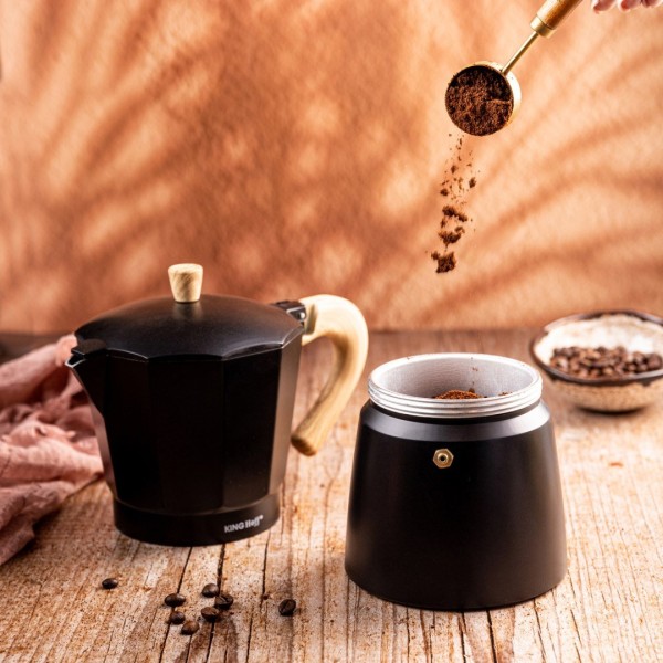 Kawiarka Kinghoff KH-1888 do espresso ciśnieniowa 600 ml na 12 filiżanek