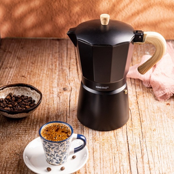 Kawiarka Kinghoff KH-1888 do espresso ciśnieniowa 600 ml na 12 filiżanek