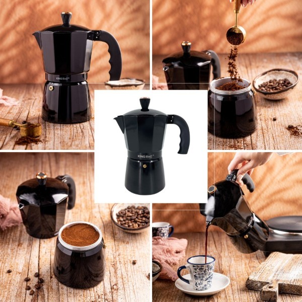 Kawiarka Kinghoff KH-1883 do espresso ciśnieniowa 300 ml na 6 filiżanek