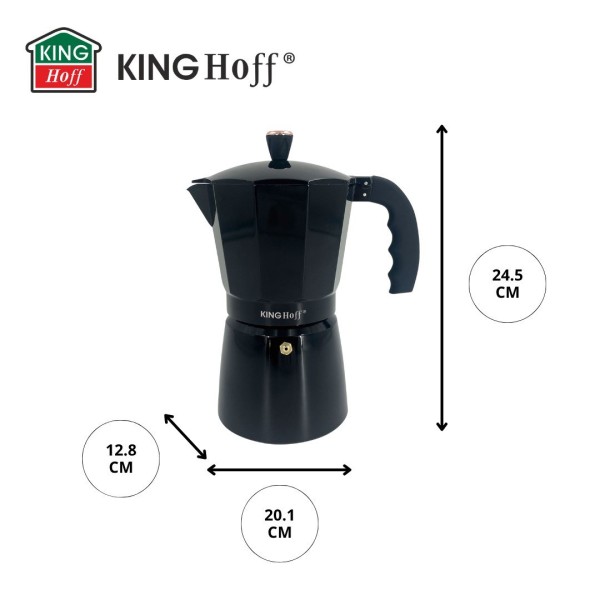 Kawiarka Kinghoff KH-1885 do parzenia espresso ciśnieniowa 600 ml 12 filiżanek