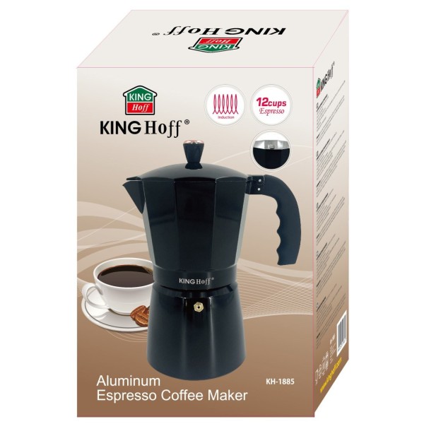 Kawiarka Kinghoff KH-1885 do parzenia espresso ciśnieniowa 600 ml 12 filiżanek