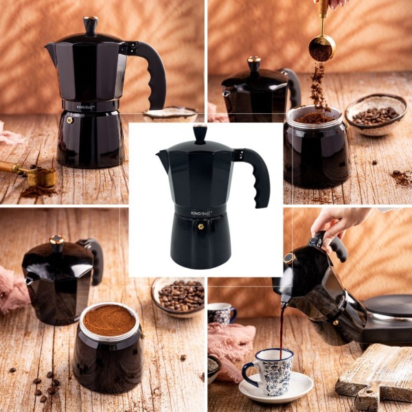Kawiarka Kinghoff KH-1885 do parzenia espresso ciśnieniowa 600 ml 12 filiżanek