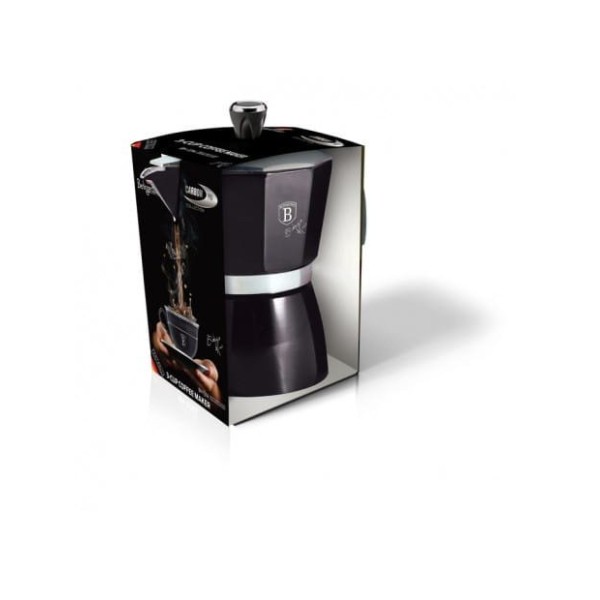 Кавоварка гейзерна Bialetti BH-8551 Metallic Line Carbon Pro Collection, 150 мл, для приготування кави