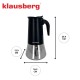 Кавоварка гейзерна Klausberg KB-7847, 600 мл, для приготування 12 порцій еспресо
