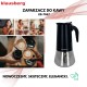 Кавоварка гейзерна Klausberg KB-7847, 600 мл, для приготування 12 порцій еспресо