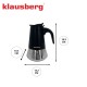 Кавоварка гейзерна Klausberg KB-7844, 200 мл, для приготування еспресо на 3 чашки