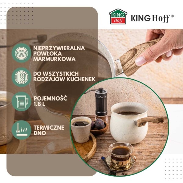 Турецька джезва для кави Kinghoff KH-1982 (1,8 л)