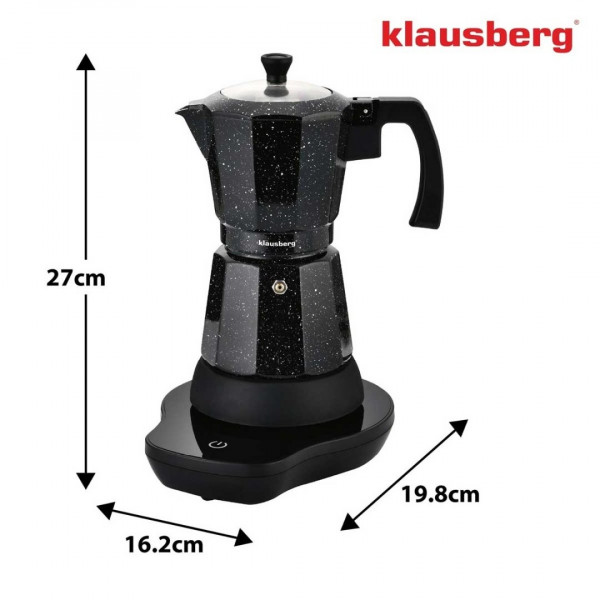 KAWIARKA ELEKTRYCZNA ESPRESSO 300ml KLAUSBERG KB-7998 500W