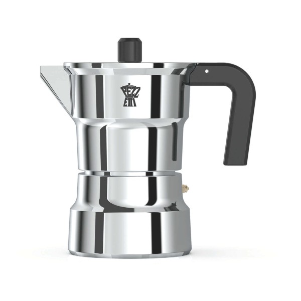 Kawiarka PEZZETTI SOLIDEXPRESS aluminiowa do parzenia kawy 3 filiżanki srebrna