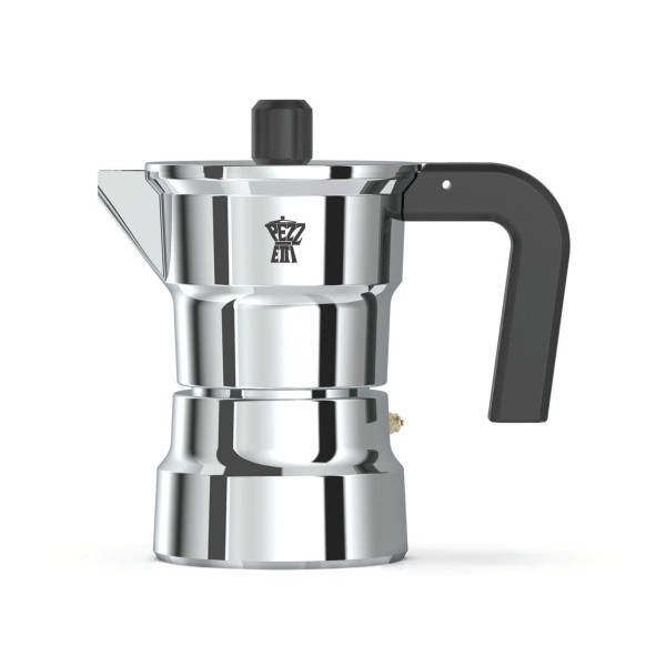 Kawiarka Pezzetti SolidExpress aluminiowa 1 filiżanka srebrna do espresso
