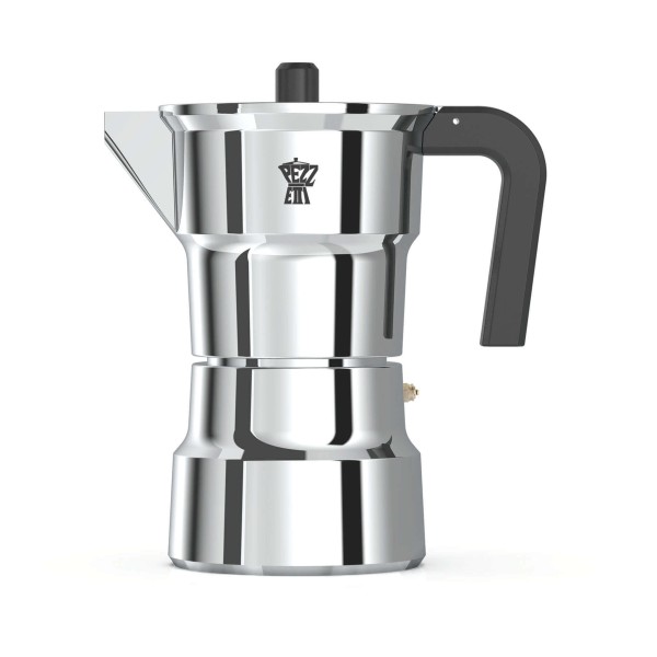 Kawiarka Pezzetti Solidexpress aluminiowa do 6 filiżanek srebrna