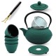 ZAPARZACZ ŻELIWNY DZBANEK ZIELONY 1,4L Z FILTREM i FILIŻANKAMI PREZENT