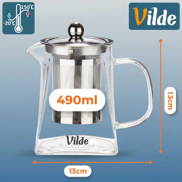 Dzbanek do parzenia herbaty VILDE 259411 (490 ml)