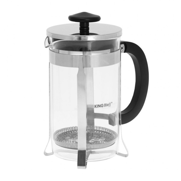 Заварник для чаю Kinghoff KH-4837 French Press 600 мл для приготування напоїв вдома