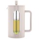 Заварник для кави та чаю Klausberg KB-7754 скляний French press 1000 мл бежева