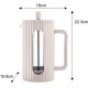 Заварник для кави та чаю Klausberg KB-7754 скляний French press 1000 мл бежева