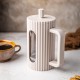 Заварник для кави та чаю Klausberg KB-7754 скляний French press 1000 мл бежева