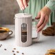 Заварник для кави та чаю Klausberg KB-7754 скляний French press 1000 мл бежева