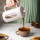 Заварник для кави та чаю Klausberg KB-7754 скляний French press 1000 мл бежева