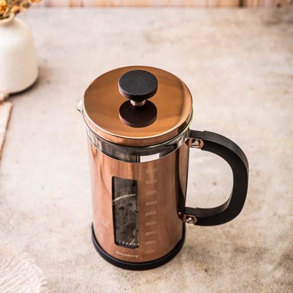 Zaparzacz do kawy i herbaty Klausberg KB-7740 French Press 1,0L różowe złoto