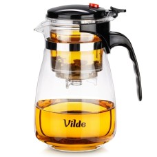 Заварник для чаю Dzbanek szklany 960ml з фільтром для заварки, 259416