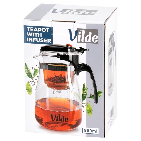 Dzbanek do zaparzania herbaty VILDE 259416 (960 ml)