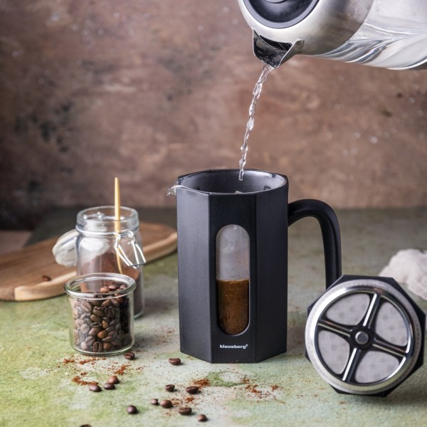 Заварник для кави та чаю Klausberg KB-7677 French Press 0,6 л для приготування в домашніх умовах