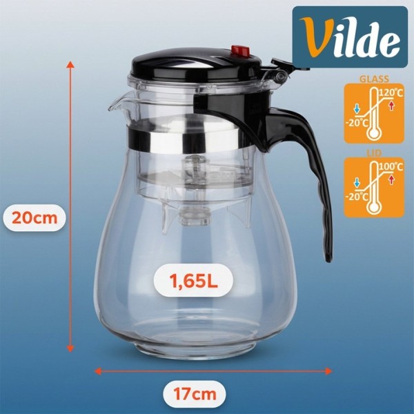 Dzbanek do zaparzania herbaty VILDE 259418 (1,65 l)