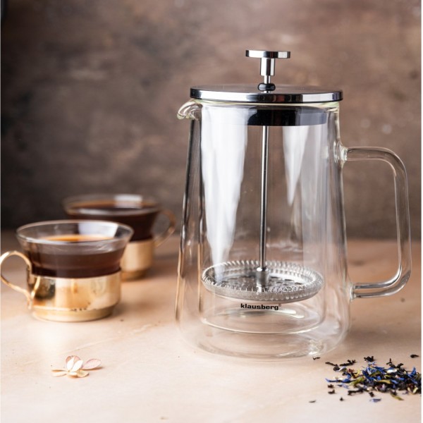 Zaparzacz do kawy i herbaty Klausberg KB-7685 French Press 0,60L do domu i biura