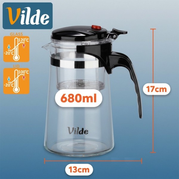Dzbanek do zaparzania herbaty VILDE 259415 (680 ml)