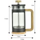 Заварник для кави та чаю Klausberg KB-7679 French Press 0,35 л для домашнього використання