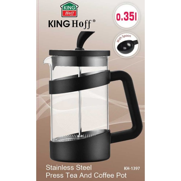 Zaparzacz do herbaty i ziół KiNGHOFF KH-1397 350 ml do kuchni
